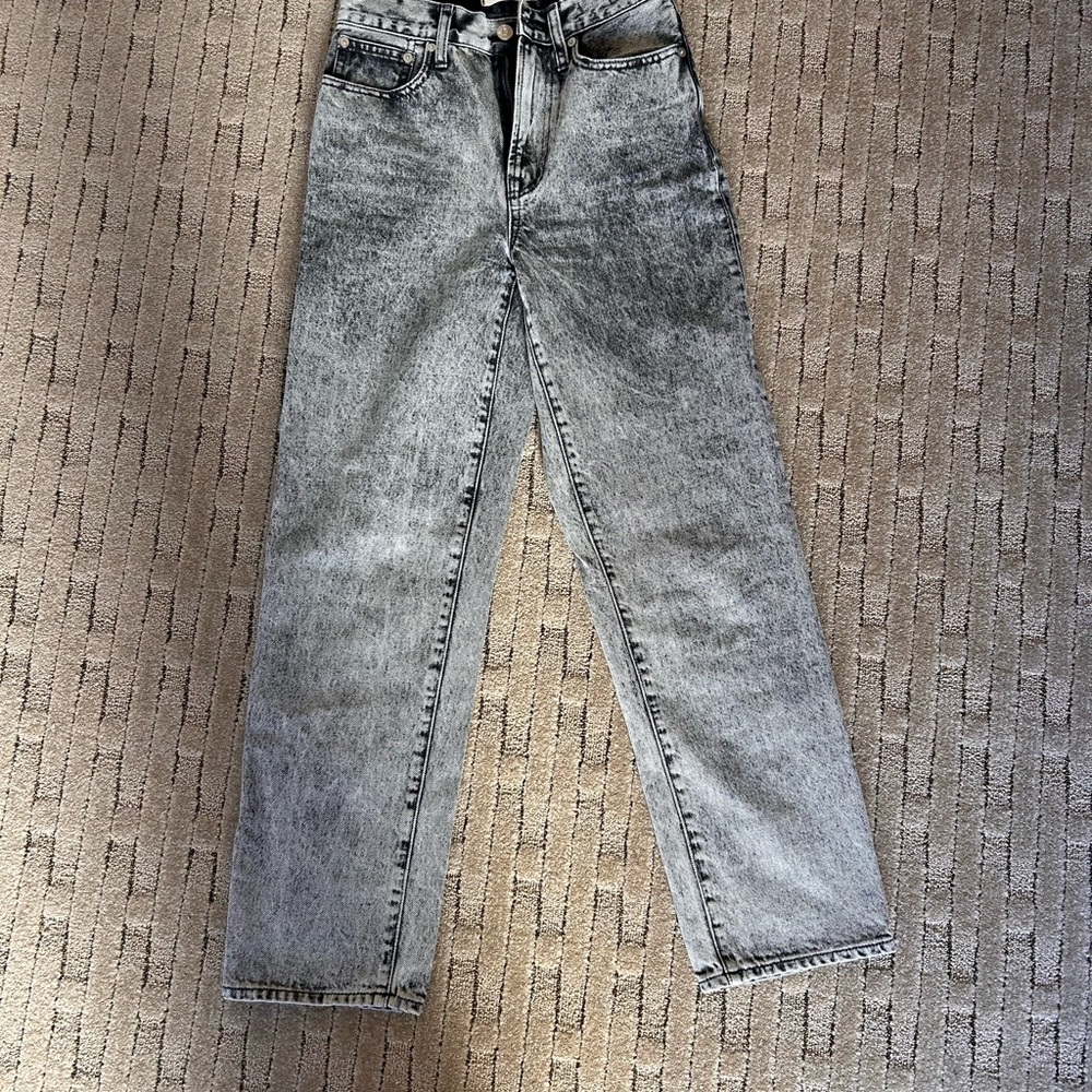 Madewell Women's Acid Wash Straight Leg Jeans Size 24
